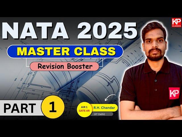 NATA 2025 Master Class | Part 1 | Complete Revision | By R. H. Chandar