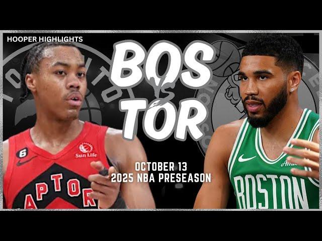 Boston Celtics vs Toronto Raptors Full Game Highlights | Oct 13 | 2024-25 NBA Preseason