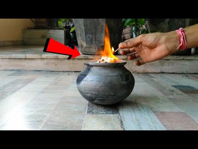 घड़े में से निकले सांप | सांप रिएक्शन | Black Fire Snake - Amazing Science Experiment |The Vigyanklok