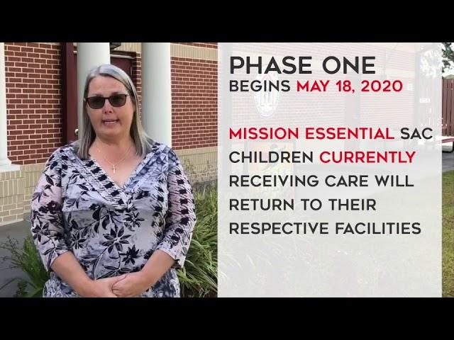 Child & Youth Services - Phase One Re-Opening