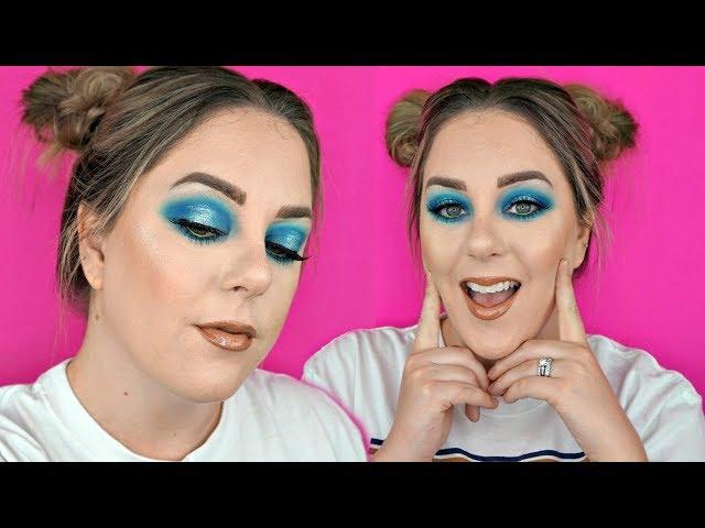 FESTIVAL MAKEUP TUTORIAL | Blue Halo Eye | MakeupByMegB