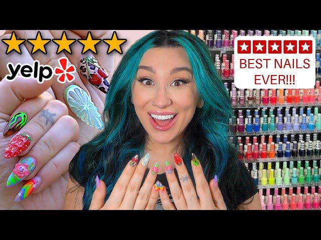 Reviewing THE BEST 5 Star NAIL Salon BEST NAILS EVER!