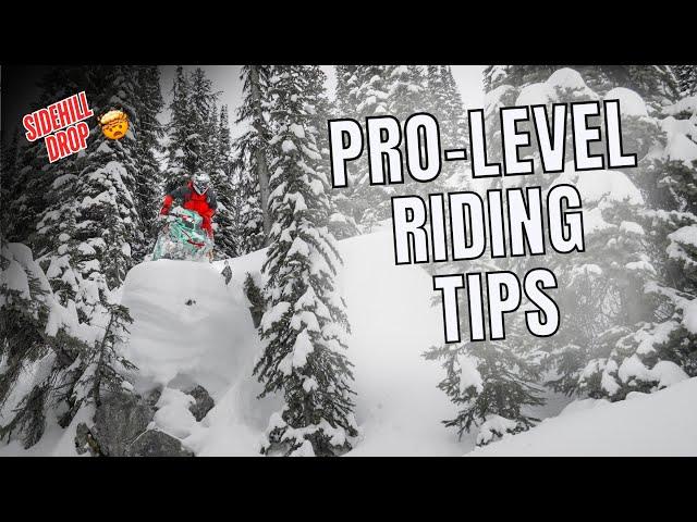 How to Side Hill Drop on a Snowmobile - Pro Level Riding Tip 2 of 4