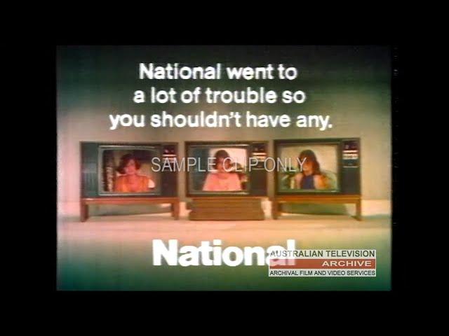 NATIONAL COLOR TELEVISIONS -  A Vintage Australian TV Ad! (1976)