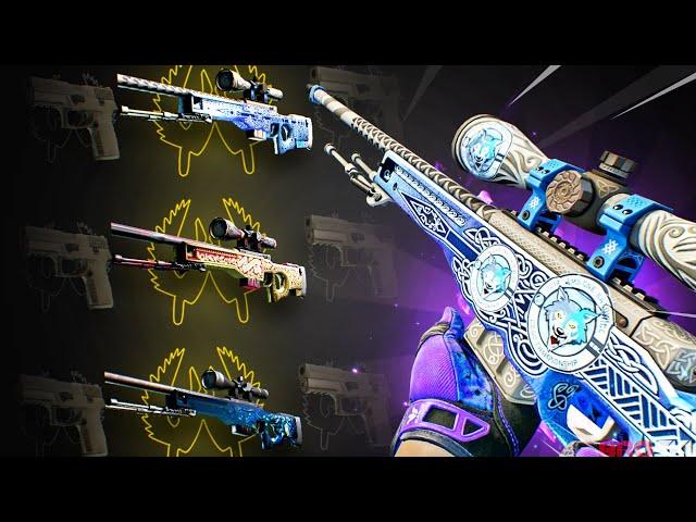 One Case, 3 VERY Rare AWP Unboxings!