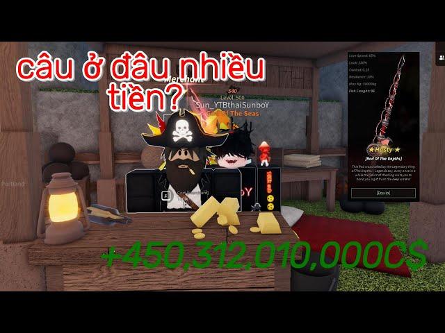 Câu ở đầu nhiều tiền nhất trong fisch? - Roblox