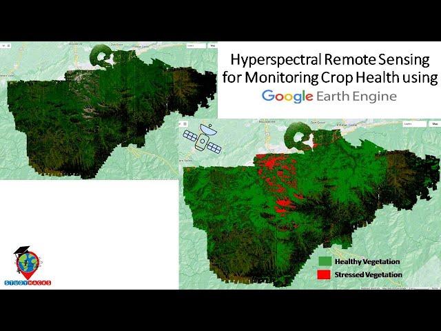 Hyperspectral Remote Sensing for Monitoring Crop Health using Google Earth Engine