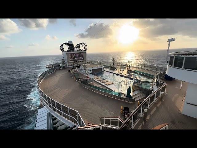  прозрачный МОСТ в океане обзор ЛАЙНЕРА  MSC SeaSide sky bridge transatlantic cruise NOVEMBER 2024