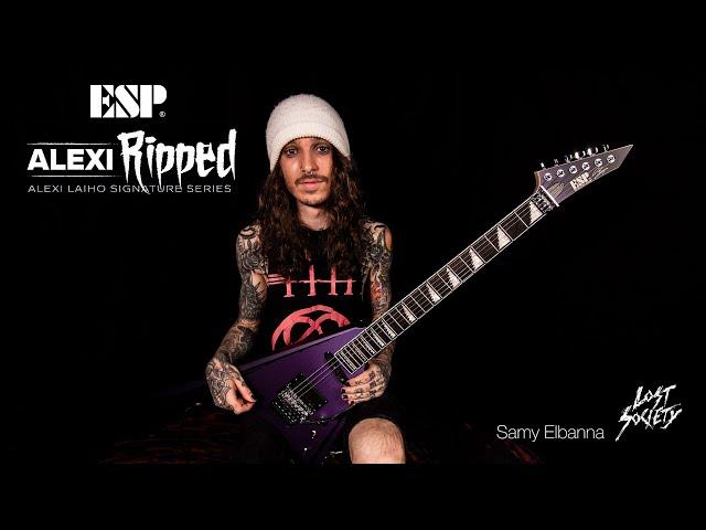 ESP Guitars: ESP ALEXI RIPPED Demonstration by Samy Elbanna (Lost Society)