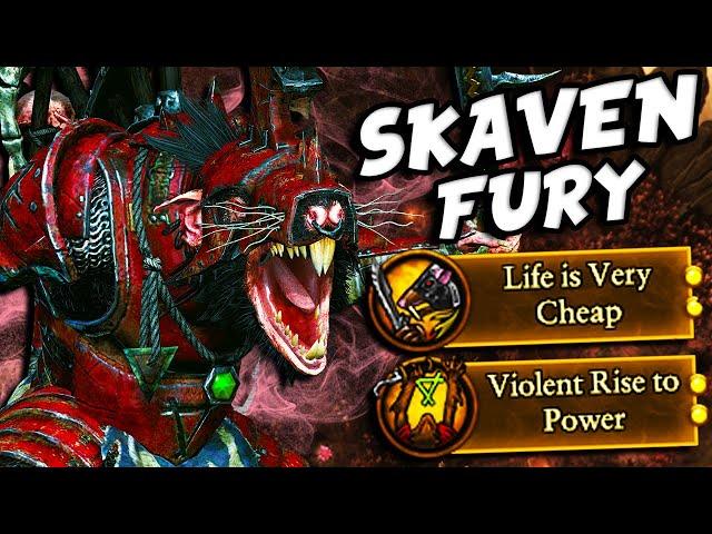 Unleashing Skaven Fury with Queek Headtaker in Total Warhammer 3!