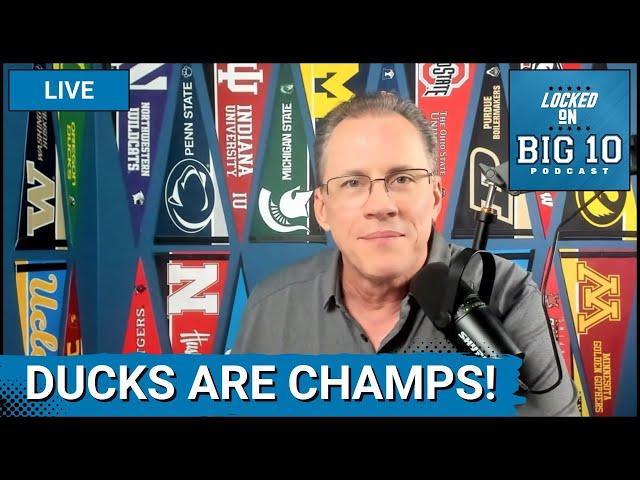 LIVE: Oregon Ducks Win Big Ten Championship in First Year!