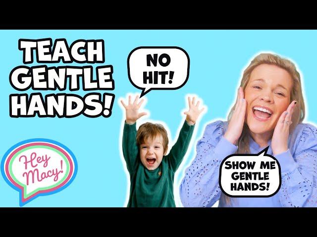 Toddler GENTLE Learning Video! No Hitting! Learn Emotions, Feelings, FROM A SPEECH THERAPIST!