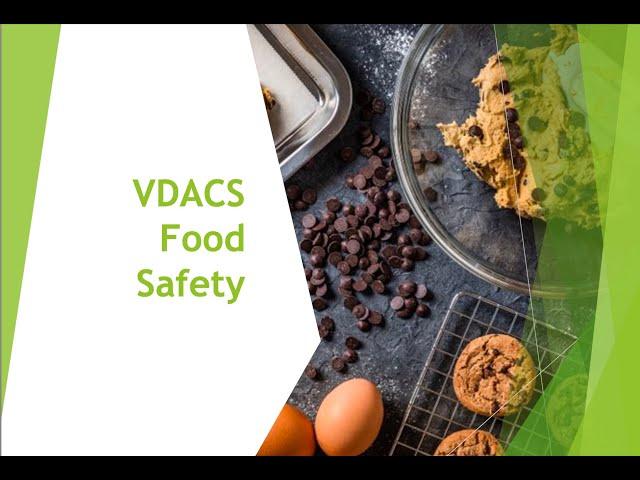 VDACS Food Safety for Virginia Farmers Markets