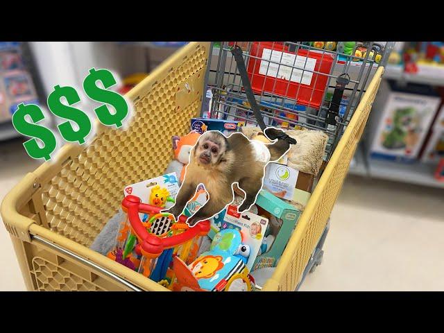 BUYING WHATEVER MY BABY MONKEY TOUCHES!