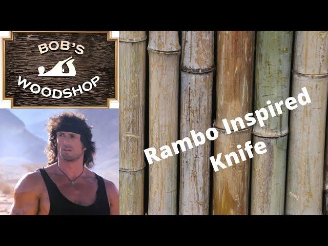 Rambo Knife On Bob's Woodshop