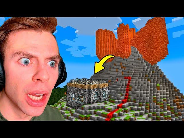 Vulkan VS mit hus i Minecraft