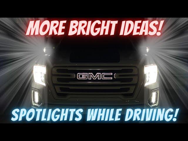 High Beams with Spot Light Mod from Boost Auto Parts. 2019 2020 2021 GMC Sierra & Chevy Silverado