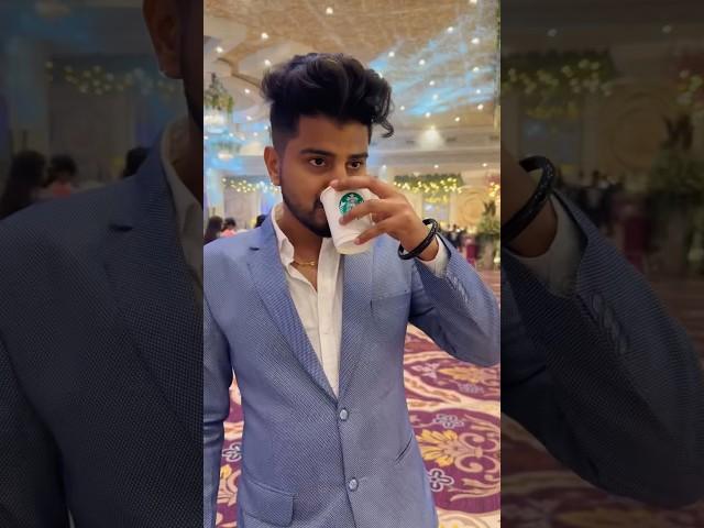 What I Ate In A *Big Indian WEDDING* ️ Shaadi Mein Starbucks  #shorts #viral #ytshorts #wedding