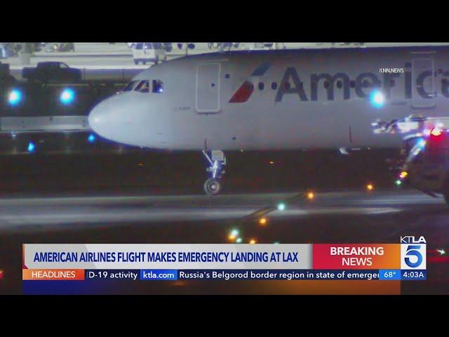 American Airlines flight forced to make emergency landing at LAX