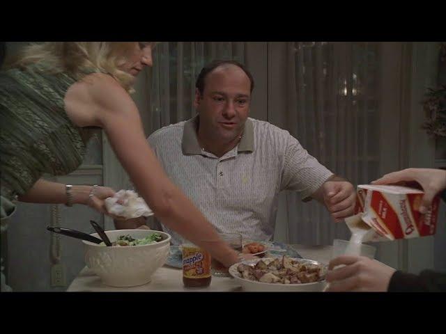 Tony Has Dinner With Carmela And AJ - The Sopranos HD