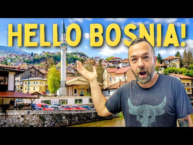 First Time In Bosnia & Herzegovina! Trying Traditional Bosnian Food! 