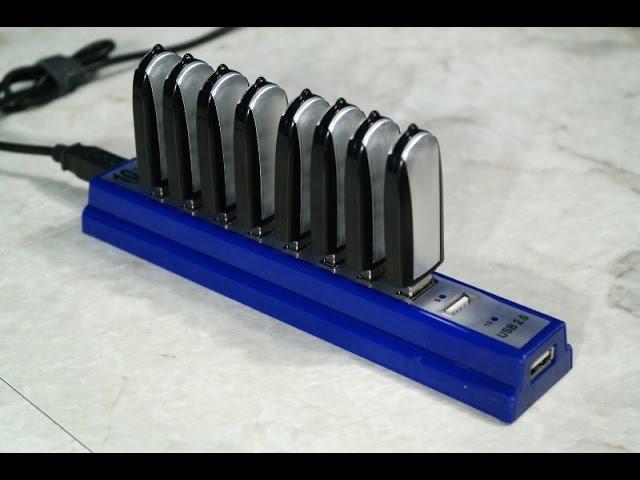 Use a bunch of USB Flash drives in a RAID array.