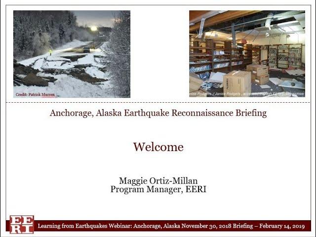 M7.0 Anchorage, Alaska Earthquake Reconnaissance Briefing