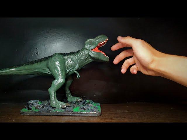 Слепил ОГРОМНОГО ТИРЕКСА из пластилина / made a tyrannosaurus