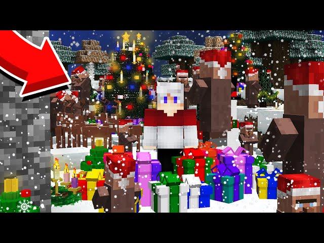 Я УСТРОИЛ НОВЫЙ ГОД В ДЕРЕВНЕ ЖИТЕЛЕЙ В МАЙНКРАФТ - Топовский Minecraft