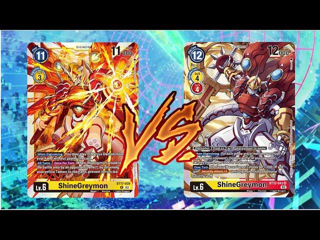 Shinegreymon BT17 VS Shinegreymon BT12 (Digimon TCG)