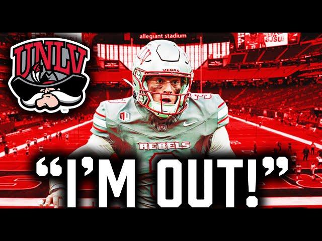 UNLV's STAR QB just QUIT ON THE TEAM over NIL