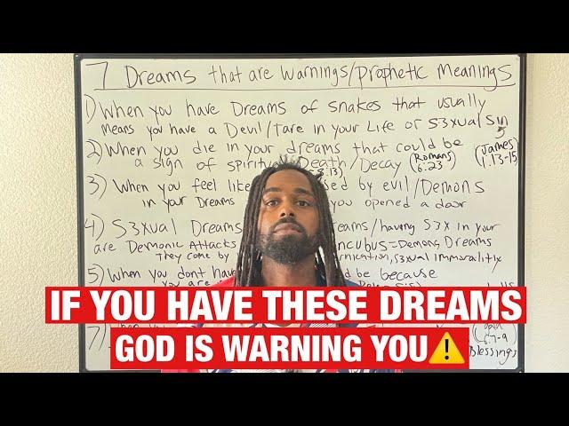 7 Dreams Indicating God Is Warning You | Prophetic Dreams And Visions