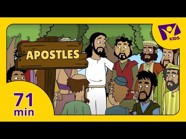 Story about Apostles (PLUS 15 More Cartoon Bible Stories for Kids)