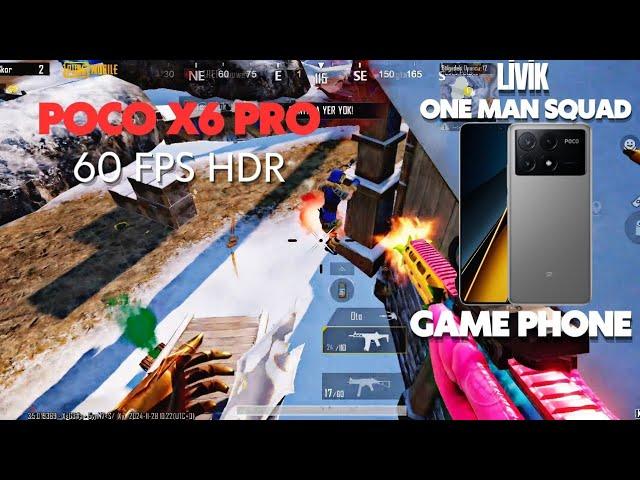 POCO X6 PRO 60 FPS HDR LİVİK TEST PUBG 