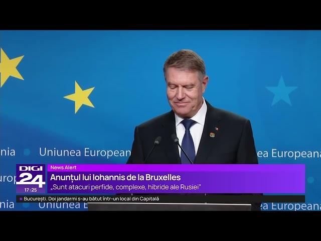 Klaus Iohannis va informa Consiliul European cu privire la interferența Rusiei în alegeri