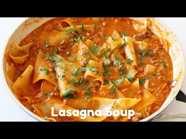 TikTok Viral Lasagna Soup Recipe