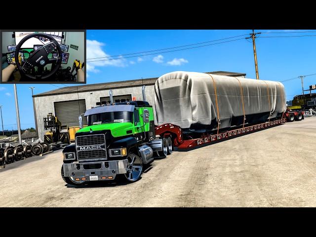 Hauling a Massive Railcar Across Nebraska! INSANE Special Transport in American Truck Simulator!