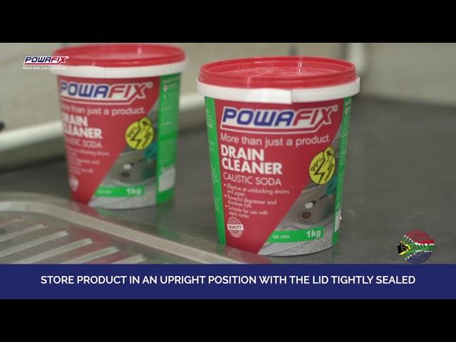 How to apply Powafix Drain Cleaner Flakes