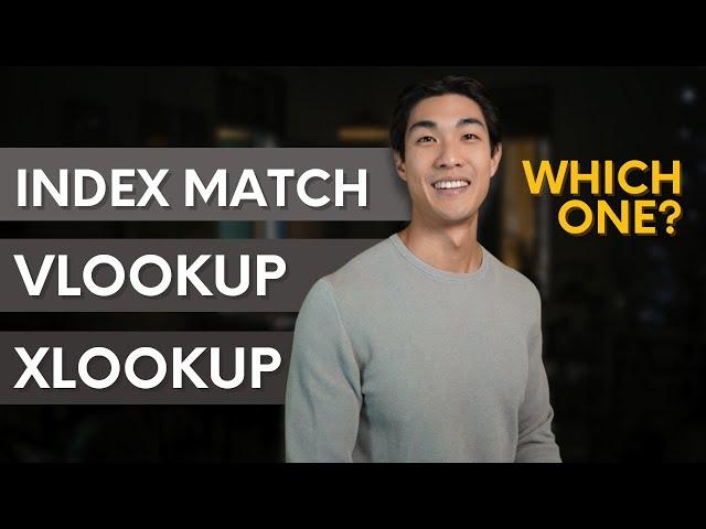 Data Analyst Explains When to Use VLOOKUP vs XLOOKUP vs INDEX MATCH