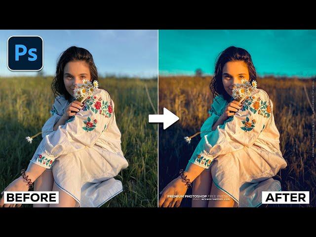 Photoshop Tutorial: Trending Color Grading Photoshop । Photoshop Photo Editing