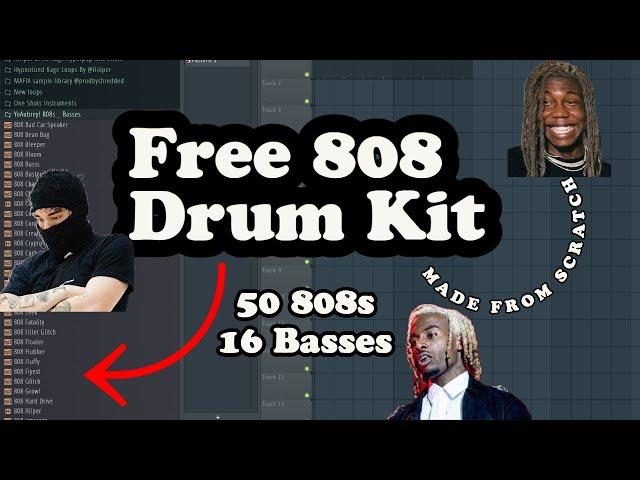 [FREE 808 DRUM KIT] NEW 2023* Destroy Lonely, Yeat, Dom Corleo, Tana 808 Drum Kit