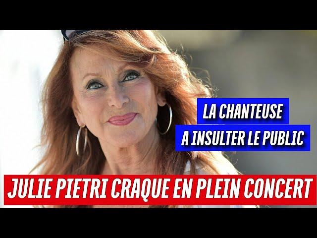 Julie Pietri : Le concert de la honte. Elle craque et insulte le public a plusieurs reprises