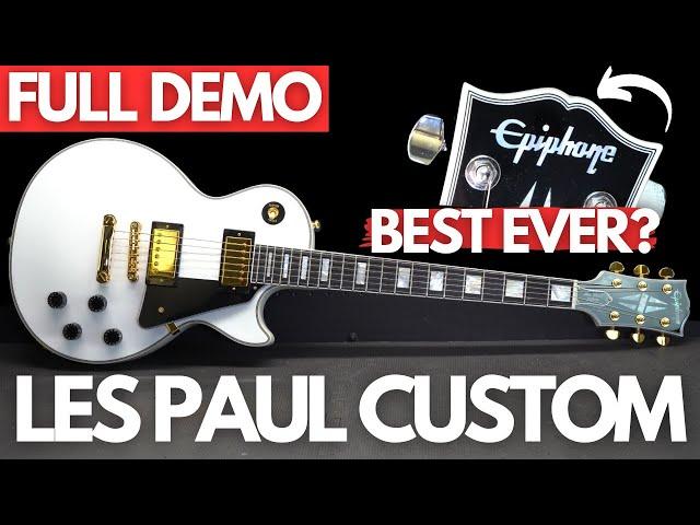 NEW Epiphone LES PAUL CUSTOM (FULL DEMO)