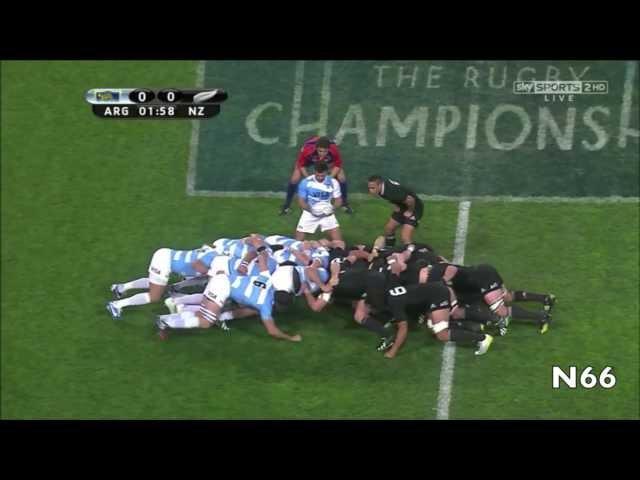 La Mêlée Argentine Explose la mêlée All Blacks