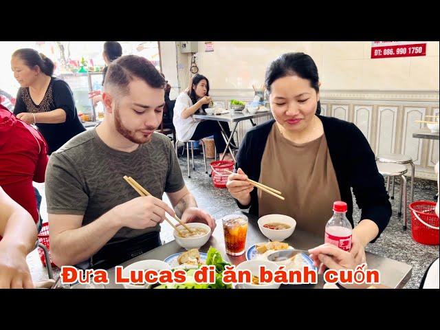 Đưa Lucas đi ăn bánh cuốn/ uống trà đá vỉa hè/ Mai le cuộc sống ở Pháp