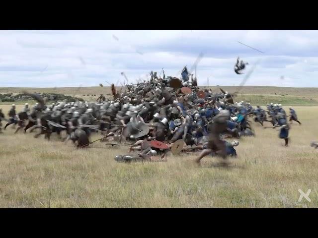 Realistic medieval battle!