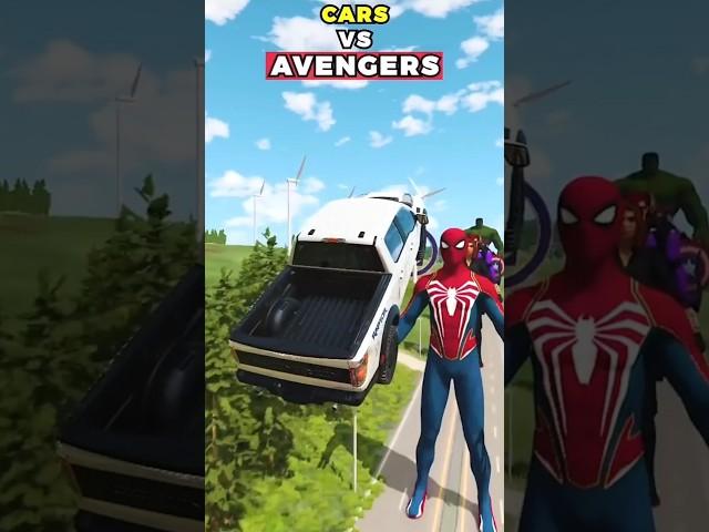 Cars_VS_Avengers ||BeamNG.drive #shorts #beamngdrive