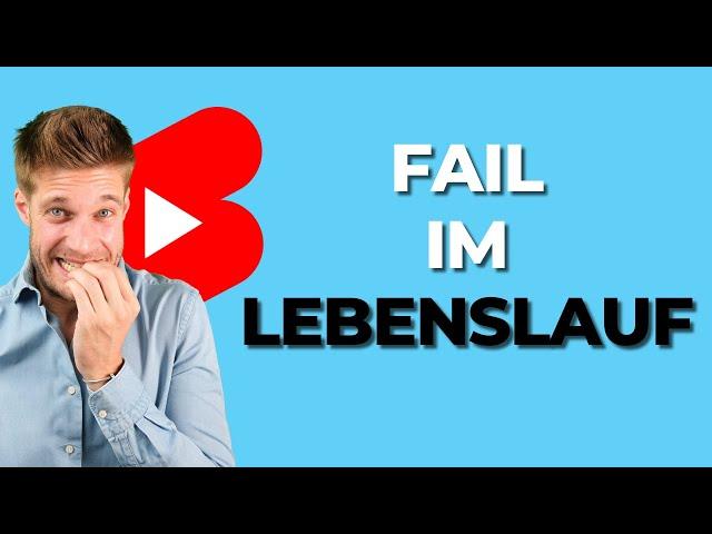 FAIL im Lebenslauf! Karriereguru #shorts #youtubeshorts