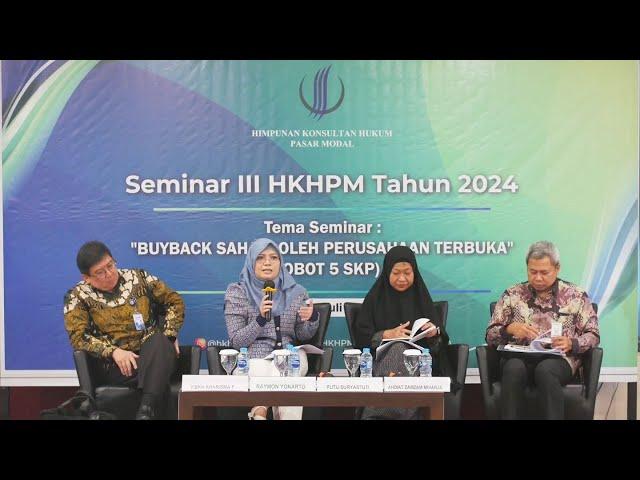 Seminar III HKHPM, Tanggal 17 Juli 2024