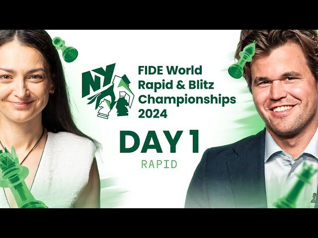 FIDE World Rapid Championship 2024 | Ft. Magnus, Hikaru, Fabiano, Alireza & More | Rds 1-5